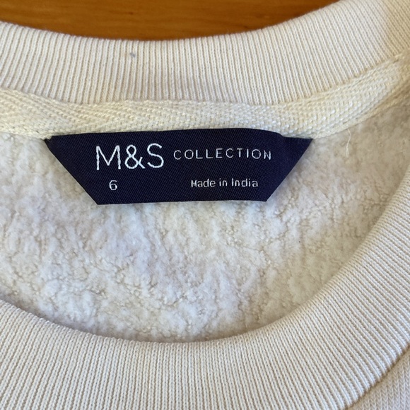 Marks & Spencer cream pearl sweater UK6, US2 - Picture 2 of 5